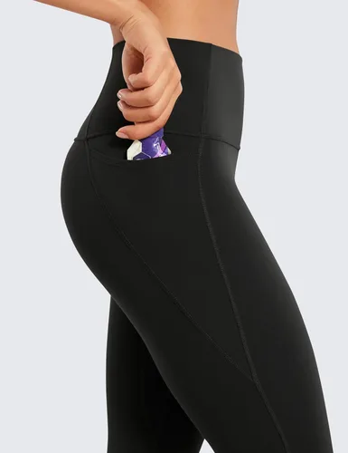 Vista 4 de CRZ YOGA Butterluxe - Leggings capri de entrenamiento con bolsillos de 21 pulgadas, cintura alta, gimnasio, atletismo, para mujer
