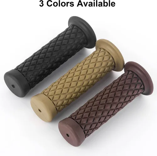 Vista 6 de Empuñaduras universales de motocicleta – Puños de goma antideslizantes para motocicleta Harley Honda, Yamaha, Suzuki, Kawasaki, Dirt Bike