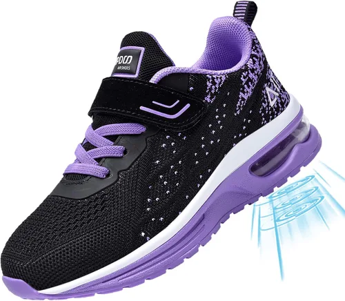 Vista 4 de PERSOUL Air Shoes - Zapatillas para niños y niñas, deportivas, para atletismo, gimnasio, correr