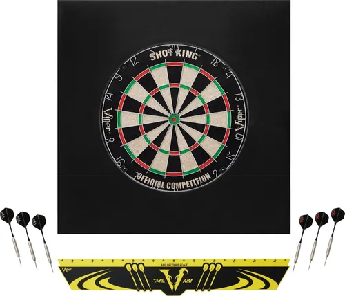 Vista 6 de Viper Defender II - Juego de tablero de dardos con punta de acero y sisal/cerdas