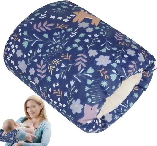 Vista 16 de Almohada de brazo de lactancia para lactancia materna y alimentación con Corrugación negra