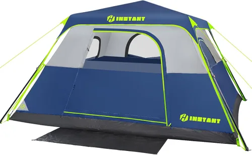 Vista 13 de 4/6/8/10 Person Instant Tent, Waterproof Pop Up Tents for Camping with Rainfly, 60 Seconds Easy Setup, Automatic Cabin Tent for Family Camping with