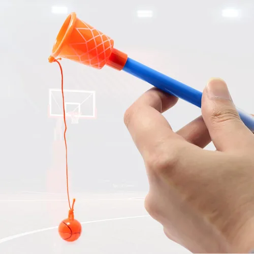 Vista 5 de KRIZJUES 10 bolígrafos de aro de baloncesto, suministros escolares kawaii, bonitos bolígrafos de tinta de gel de dibujos animados, bolígrafos