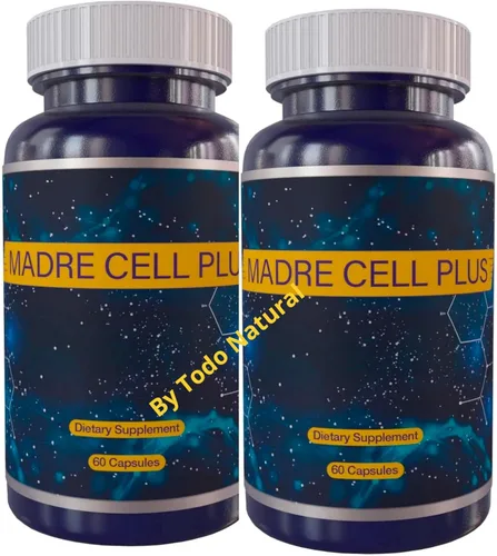 Vista 4 de Madre Cell Plus - Célula madre hecha de AFA más puro, algas azules y verdes sin gluten - 60 cápsulas Pack 2 Frascos