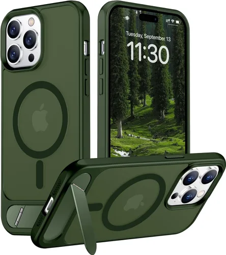 Vista 39 de Funda para iPhone 11 con compatibilidad magnética, [Soporte invisible incorporado][Compatible con MagSafe]