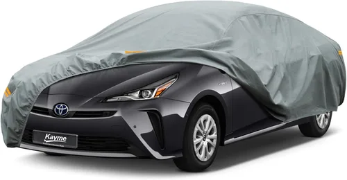 Vista 138 de Kayme Funda de Coche de Servicio Pesado Impermeable para Todo Tipo de Clima, Ajuste Personalizado para Tesla Model S, Cubierta Exterior Completa