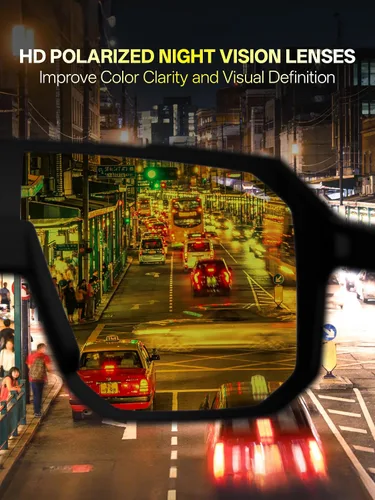 Vista 5 de SCVCN Visión nocturna Gafas de conducción antideslumbrante polarizado amarillo lente mujeres hombres gafas deporte gafas bicicleta MTB DZ-S62