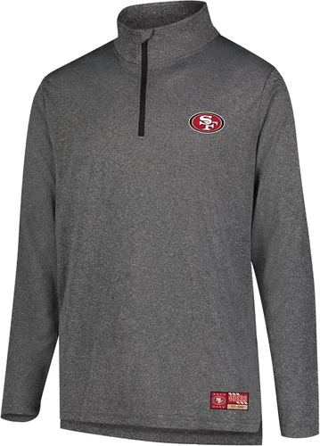 Vista 2 de Ultra Game Camiseta oficial de la NFL de manga larga con cremallera de un cuarto para hombre