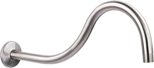 Vista 11 de JS Jackson Supplies, brazo de extensión de cabezal de ducha de 16 pulgadas de longitud montada, tubo extensor largo de arco alto, ideal para cabezal