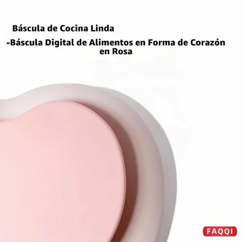 Vista 4 de Linda báscula de cocina, báscula digital para alimentos con pantalla LCD