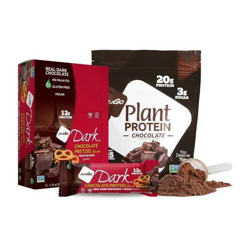Vista 14 de NuGo Dark, caja variada de muestra, barra de proteínas veganas de 0.47-0.31 onzas, sin gluten, 12 CT