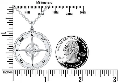 Vista 6 de Alphm Collar con colgante vikingo de plata esterlina S925 para hombres y mujeres, joyería de viaje para graduación, amistad, talismán, joyería