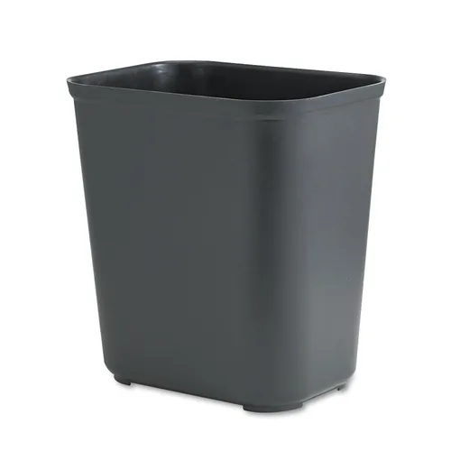 Vista 3 de Rubbermaid Commercial Products Papelera resistente al fuego de 14 cuartos de galón/3.5 galones beige