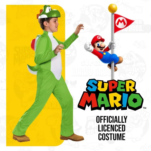 Vista 2 de Disguise Disfraz de Yoshi Deluxe para niños