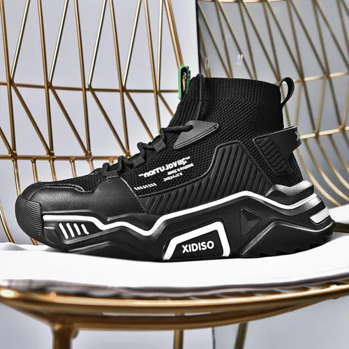 Vista 7 de SANNAX Zapatos deportivos de moda para hombre, zapatos para caminar, zapatos casuales de alta calidad para hombre
