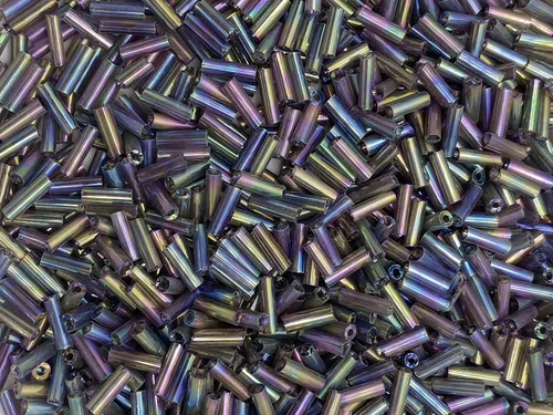 Vista 16 de Cuentas de corneta checa 40 gr / 1.4 oz Tubo de vidrio tamaño #3 0.276 in (mezcla surtida)