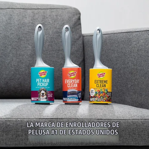 Vista 7 de Scotch-Brite Everyday Clean - Rodillo de pelusa, 100 hojas en total, 1