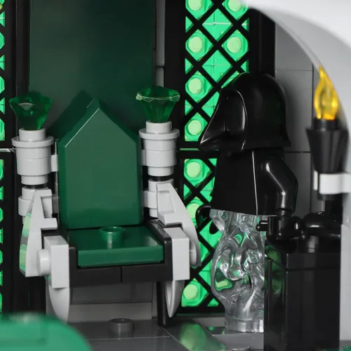 Vista 7 de Vziimo - Set de construcción de sala común y dormitorio, kit de modelo de casa MOC Slthrin de la película, idea coleccionable de regalo de Hary