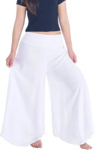 Vista 8 de Lannaclothesdesign Boho Palazzo Pants Women Pavo real colorido negro