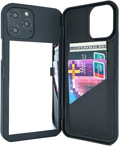 Vista 14 de Funda para iPhone 11 Pro Max, funda tipo cartera de lujo para mujer con tarjetero a prueba de golpes espejo y soporte para Apple iPhone 11 Pro Max