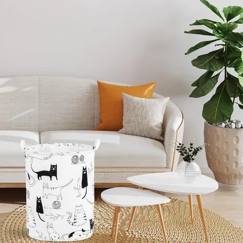 Vista 3 de Cesta plegable para ropa sucia para bebé, para guardería, niñas, niños, cesta de ropa sucia, portátil, alta, plegable, linda, cesta organizadora