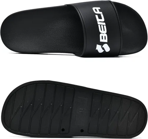 Vista 2 de Beita Pantuflas para hombre, antideslizantes, de secado rápido, pantuflas de casa, suela gruesa, sandalias de playa, zapatos de interior y exterior