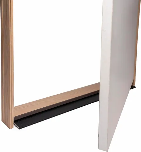 Vista 6 de Umbral de puerta Outswing – Aluminio y roble sin terminar Negro