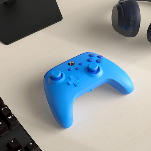 Vista 2 de PowerA Wired Controller for Xbox Series XS - Blue, gamepad, video gamegaming controller, works with Xbox One, Officially Licensed
