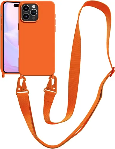Vista 124 de Funda compatible con iPhone 8 Plus, iPhone 7 Plus/6 Plus/6S Plus con cordón, funda cruzada para iPhone con correa ajustable de silicona para iPhone