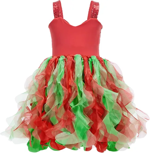 Vista 3 de Suppromo Vestido tutú para niñas pequeñas, fiesta de cumpleaños, vestido de tul con lentejuelas brillantes para niñas pequeñas, concurso