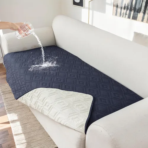 Vista 34 de Genina Juego de 2 Fundas de Reposabrazos para Sofá 100% Impermeables, Fundas para Reposabrazos de Sofá, Sillón, Protectores Antideslizantes