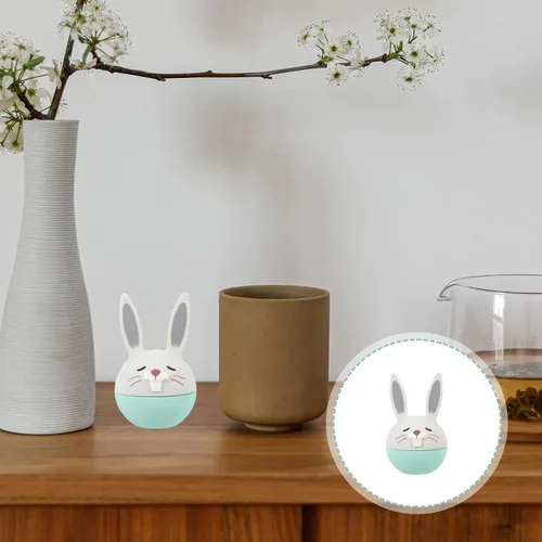 Vista 9 de Toyvian Cute Mechanical Kitchen Timer Baking Timer Small Rabbit Design Thin Green for Cooking Time Management and Classroom Use