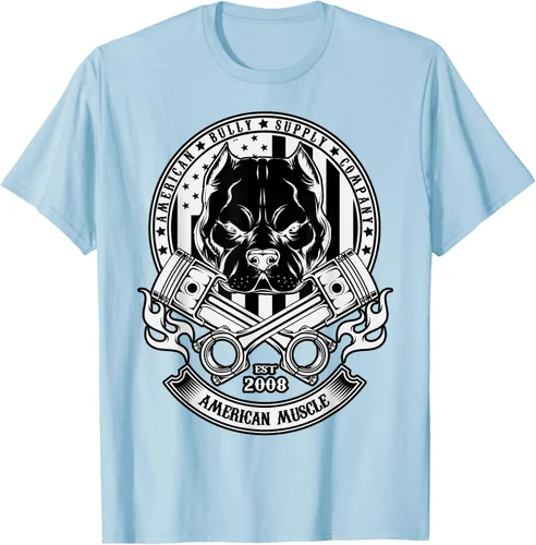Vista 56 de American Muscle - Camiseta de cabeza dura Pit Bull American Bully, Negro, S