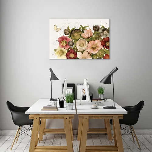 Vista 6 de Jaxson Rea "Vintage Petals I Gallery Wrapped Canvas by Katie Pertiet, 15" x 10
