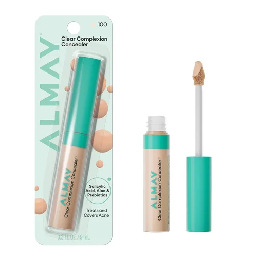 Vista 8 de Almay Clear Complexion Corrector de Tratamiento Puntual para Acné e Imperfecciones Maquillaje con Ácido Salicílico - Ligero, Cobertura Completa, 300