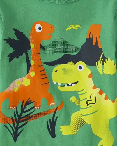 Vista 2 de The Children's Place baby boys Dinosaur Short Sleeve Graphic T shirt