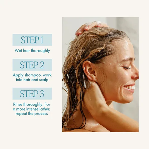 Vista 6 de Enjoy Champú terapéutico voluminizador, limpiador estimulante y espesante del cuero cabelludo para cabello fino o adelgazante, menta, árbol de té
