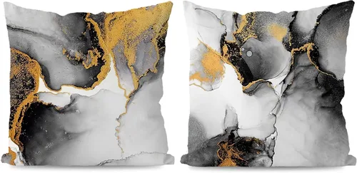 Vista 17 de KEUSPI Fundas de almohada decorativas negras y beige, juego de 4 fundas de almohada negras para sofá, decoración del hogar, estilo boho moderno