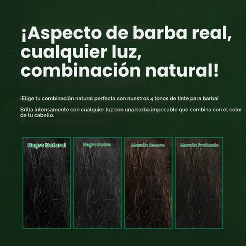 Vista 2 de Tinte para bigote y barba para hombre (marrón oscuro, 1 unidad)