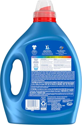 Vista 6 de Persil Advanced Clean Oxi+Odor Power, detergente líquido para ropa, alta eficiencia (HE), eliminación profunda de manchas, ultra concentrado, 82.5