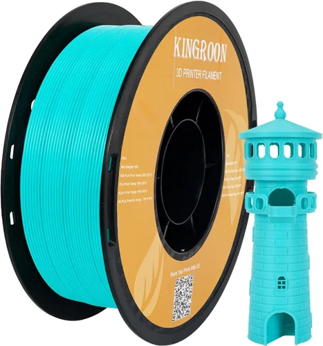 Vista 19 de Kingroon PLA - Filamento para impresora 3D, 10 carretes, precisión dimensional de +/- 0.02 mm, carrete de 10 kg (22 libras), 1.75 mm, 5 negro + 5