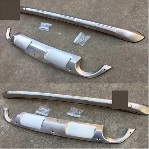 Vista 3 de Protector de parachoques delantero y trasero, de aleación de aluminio, 2 unidades, compatible con Mazda CX-3 CX3 2014-2018