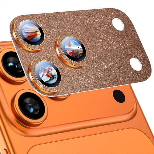 Vista 11 de Uyiton Compatible con iPhone 17 Protector de Lente de Cámara - [No es Fácil de Romper][Fuerte Adsorción][Compatible con Fundas] Protector de Cámara