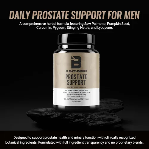 Vista 2 de Iron Brothers Soporte de próstata para hombres – Saw Palmetto, Pygeum y semillas de calabaza – Reduce la micción nocturna y apoya el flujo saludable