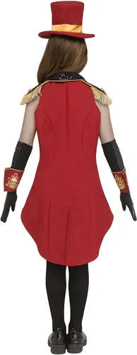 Vista 6 de Vestido de Disfraz de Ringleader Esquelético para Niña Disfraces de circo
