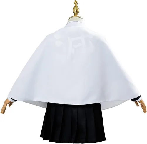 Vista 3 de Kanao Tsuyuri - Disfraz de cosplay para fiesta de Halloween, uniforme de bata para niños y niñas
