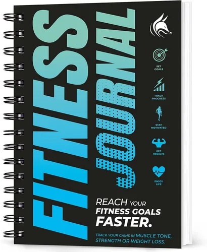 Vista 11 de Clever Fox Diario de Fitness Cuaderno de Registro de Entrenamiento - Planificador Diario de Fitness Diario de Entrenamiento para Mujeres y Hombres.