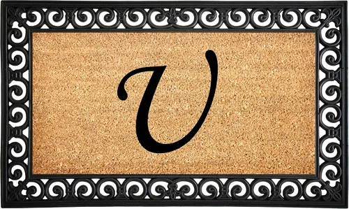Vista 13 de Calloway Mills 104131830 Gabriel - Felpudo monograma, 18 x 30 pulgadas Letra B