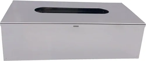 Vista 3 de M2cbridge Soporte de metal para caja de pañuelos faciales montado en la pared, pulido de espejo de acero inoxidable 18/8 (rectangular)