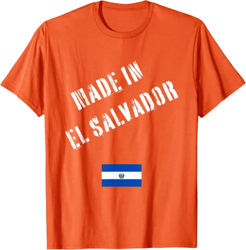 Vista 20 de Camiseta divertida Made in El Salvador con bandera